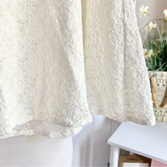 L’amour by Nanette Lenore White Lace Circle Skirt - Picture 9 of 12